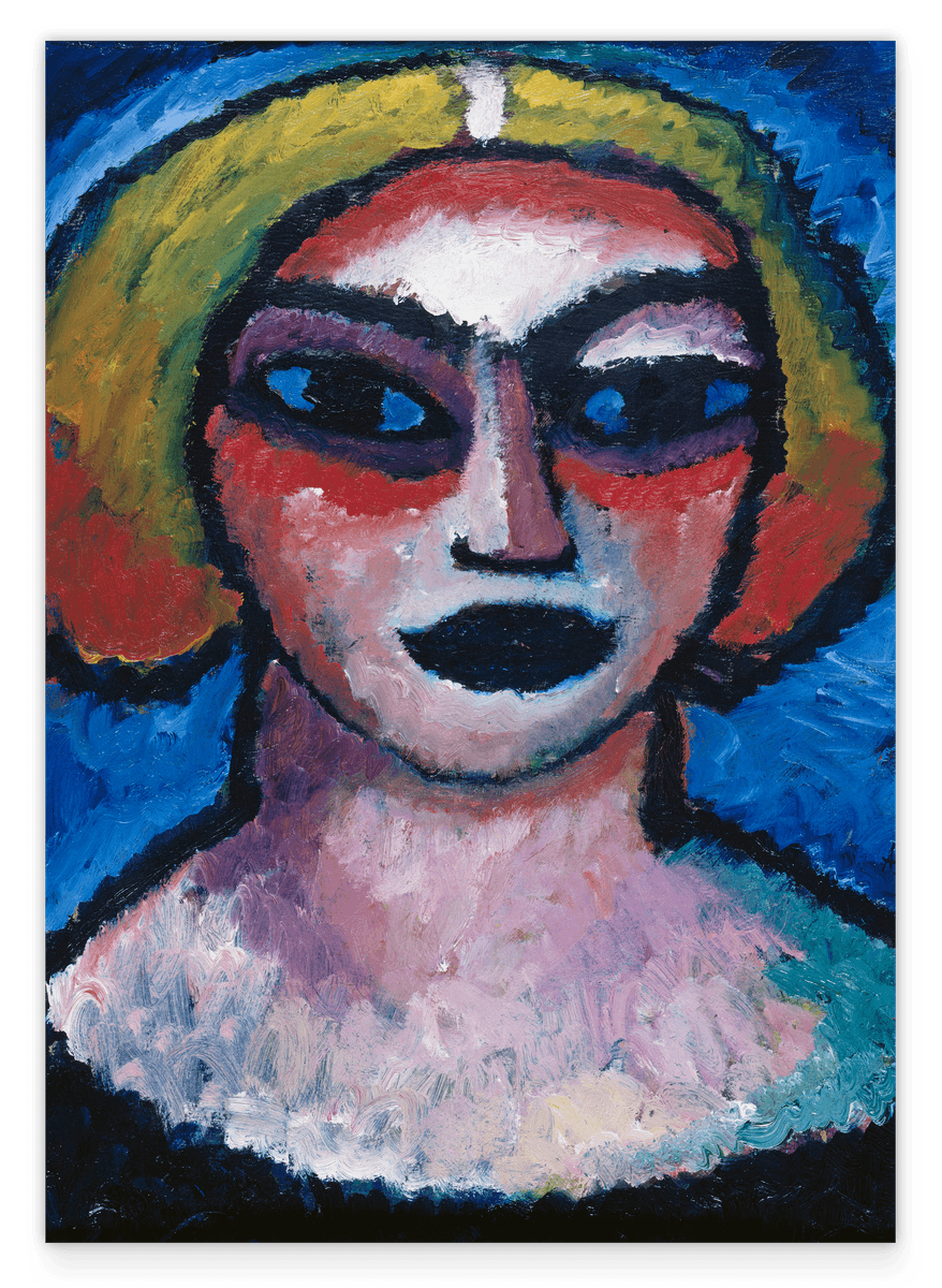 Alexej von Jawlensky - Frauenkopf Gemälde Kunstdruck