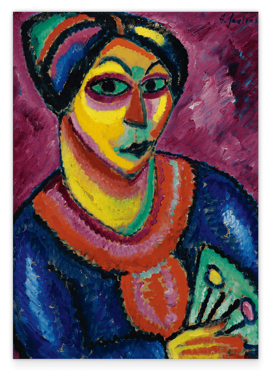 Alexej von Jawlensky - Frau mit grünem Fächer