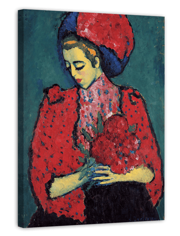 Alexej von Jawlensky - Junge Frau mit Pfingstrose