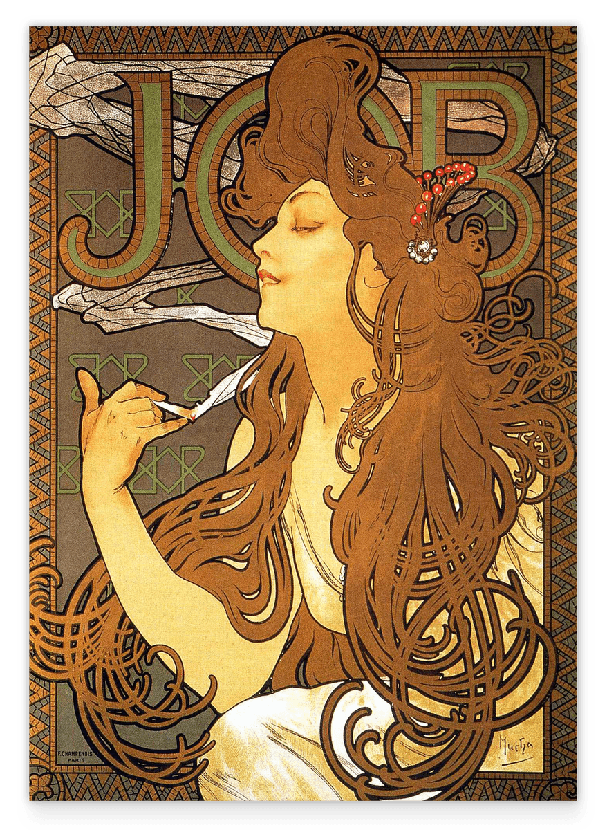 Alfons Mucha - Job Cigarettes