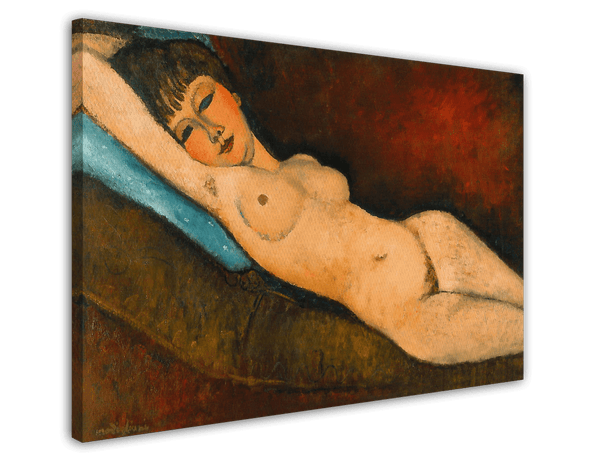 Amedeo Modigliani - Nu Couché au coussin bleu