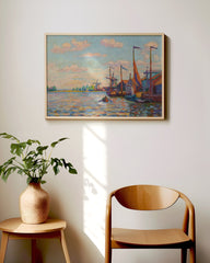 After Hover: Amedeo Modigliani - Windmills on a Canal in Holland