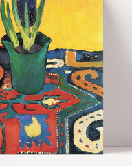 After Hover: August Macke - Stillleben Still Life Hyacinths Carpet