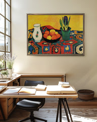 After Hover: August Macke - Stillleben Still Life Hyacinths Carpet