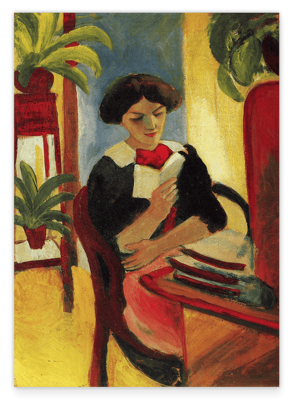August Macke - Abstrakt Elizabeth Reading