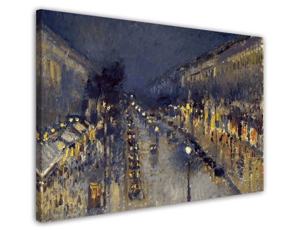 Camille Pissarro - The Boulevard Montmartre at Night