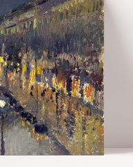 After Hover: Camille Pissarro - The Boulevard Montmartre at Night