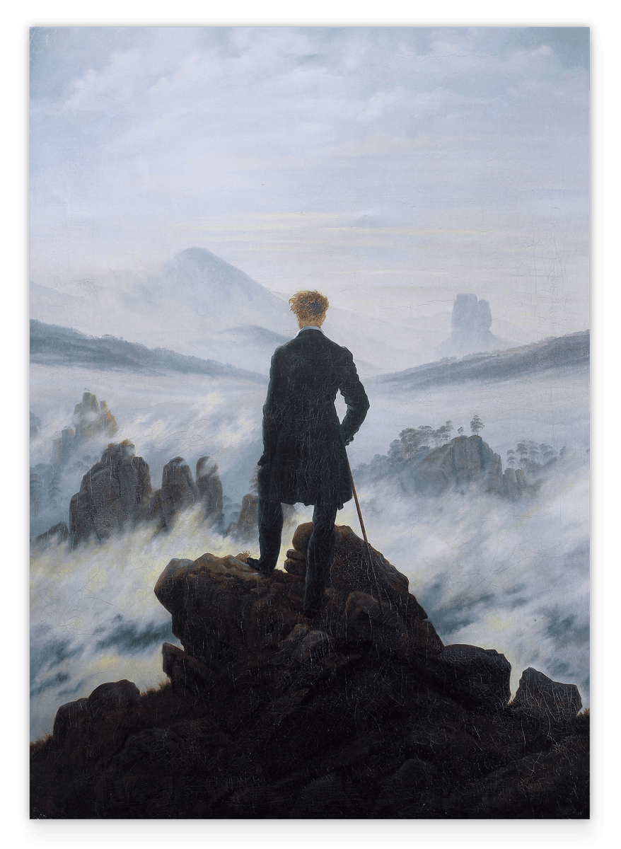 Caspar David Friedrich - Wanderer über dem Nebelmeer