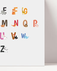 After Hover: ABC Lernbild, Englisch Lernen, Süße Zeichnung, Kindergarten-Deko