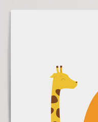 After Hover: G wie Giraffe, Kinder Wanddekoration in Weiß, Buchstaben Geschenk für Namen mit G