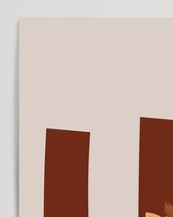 After Hover: H wie Horse in Beige, Englisches ABC Lernen, Pferde Zeichnung für Kinder, Dekoration für Zuhause