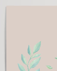 After Hover: Wiesel im Wald, Tier-Illustration, Süße Wasserfarben-Zeichnung, Dekoration für Zuhause