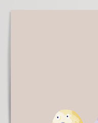 After Hover: Gelber Vogel, Süße Wasserfarben-Zeichnung, Kinder und Baby Dekoration, Deko für Zuhause