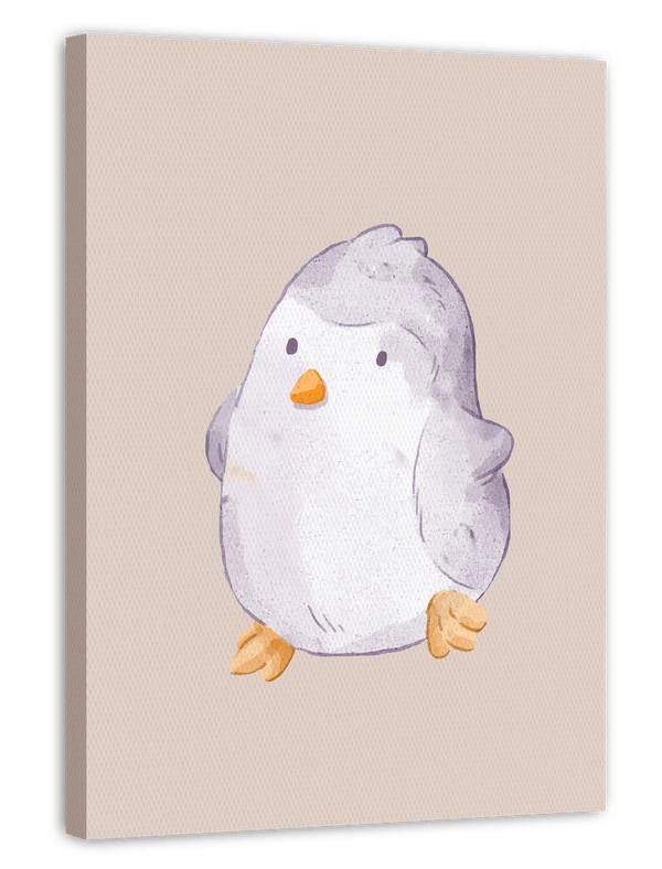 Tanzender Pinguin, Wasserfarben-Kunst, Süße Illustration, Kinder und Baby Dekoration