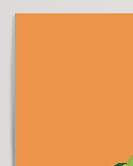 After Hover: Simon Schildkröte, Lustige Zeichnung, Bunte Illustration, Witzige Dekoration für Zuhause