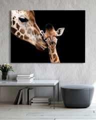 After Hover: Giraffen-Mama und -Baby