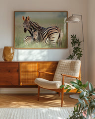 After Hover: Zebra-Mama und Junges