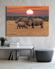 After Hover: Nashörner-Familie