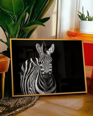 After Hover: Zebra Tier Fotografie Schwarz-Weiß