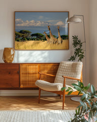 After Hover: Giraffen in der Savanne