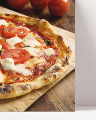 After Hover: Italienisches Essen Fotografie - Pizza Tomate Mozzarella