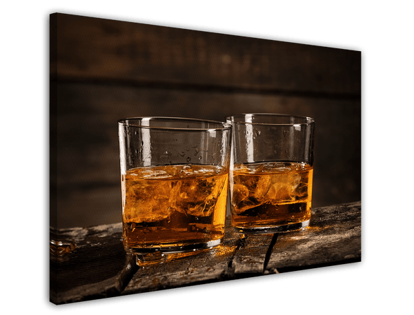 Whisky Drink auf Eis - Zwei Gläser