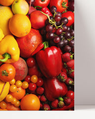 After Hover: Buntes Obst und Gemüse - Essen Fotografie