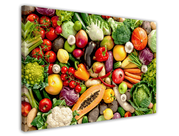 Buntes Obst und Gemüse - Frische Lebensmittel