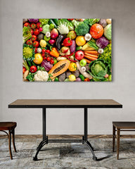 After Hover: Buntes Obst und Gemüse - Frische Lebensmittel