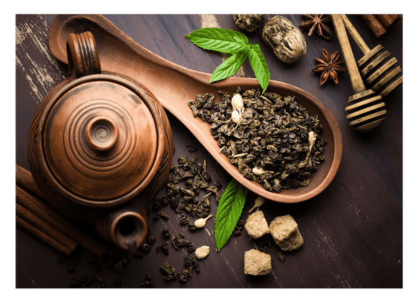 Teegenuss - Getrocknete Teeblätter Fotografie