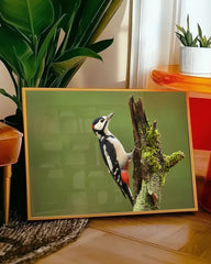 After Hover: Specht Fotografie in der grünen Natur