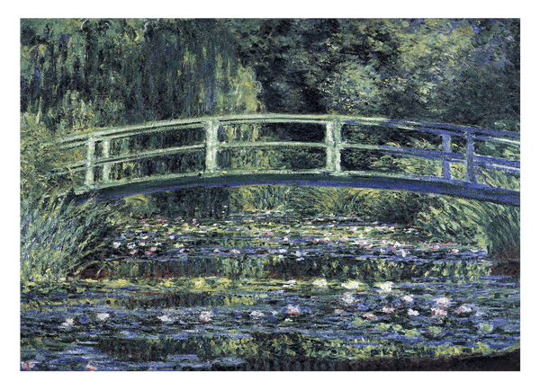 Claude Monet - Seerosen und japanische Brücke