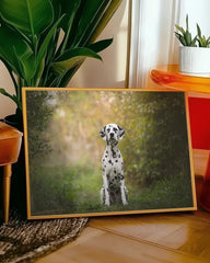 After Hover: Dalmatiner im Wald