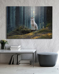 After Hover: Husky im Wald