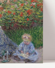 After Hover: Claude Monet - Camille Monet und ein Kind im Garten des Künstlers in Argenteuil