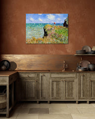 After Hover: Claude Monet - Spaziergang auf Klippen-Ebene bei Pourville