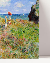 After Hover: Claude Monet - Spaziergang auf Klippen-Ebene bei Pourville
