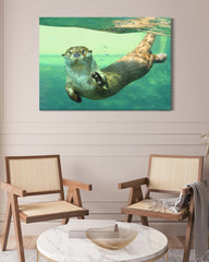 After Hover: Tauchender Seeotter