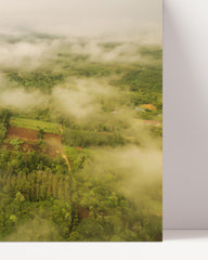 After Hover: Nebel über Landschaft