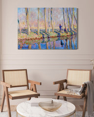 After Hover: Claude Monet - Pierre Hoschede und Michel Monet am Ufer der Epte