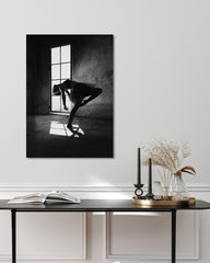 After Hover: Ballettänzerin - Schwarz-Weiß