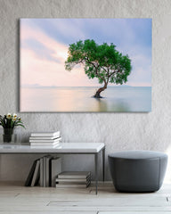 After Hover: Baum im Wasser