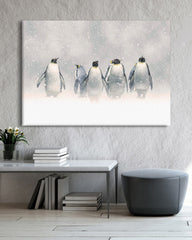 After Hover: Pinguine im Schnee