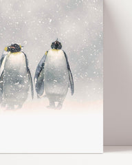 After Hover: Pinguine im Schnee