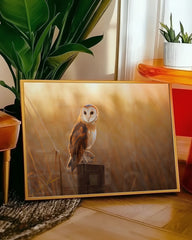 After Hover: Eule in Sommerlandschaft