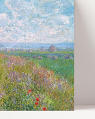 After Hover: Claude Monet - Wiese mit Pappeln