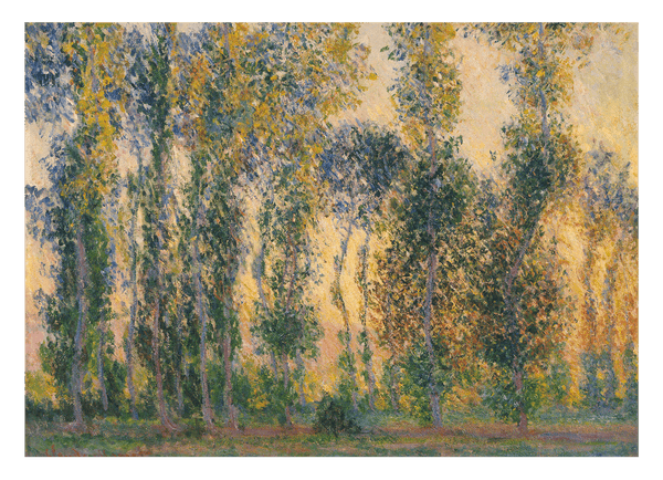 Claude Monet - Pappeln in Giverny bei Sonnenaufgang