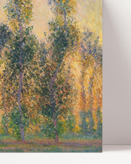 After Hover: Claude Monet - Pappeln in Giverny bei Sonnenaufgang