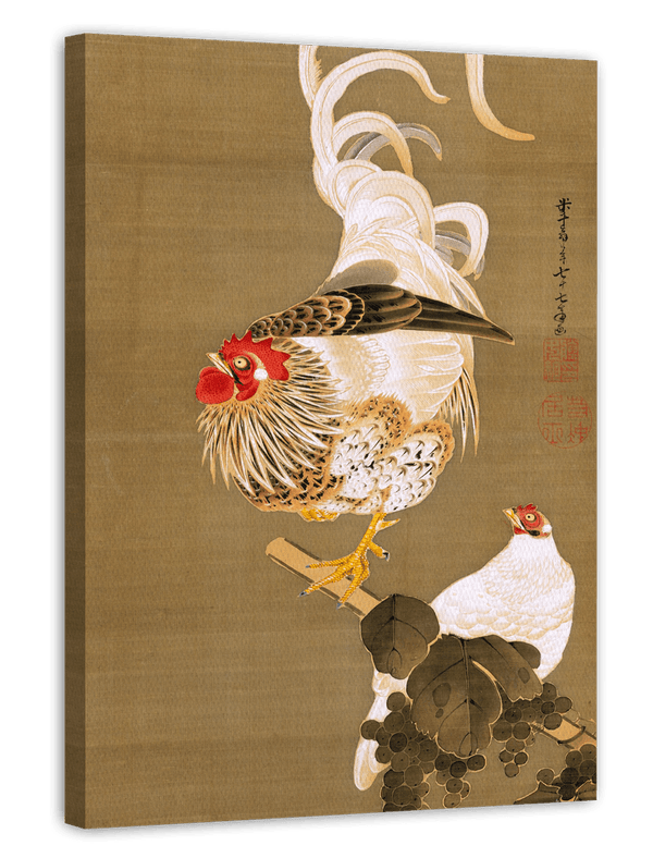 Itō Jakuchū - Hahn und Henne