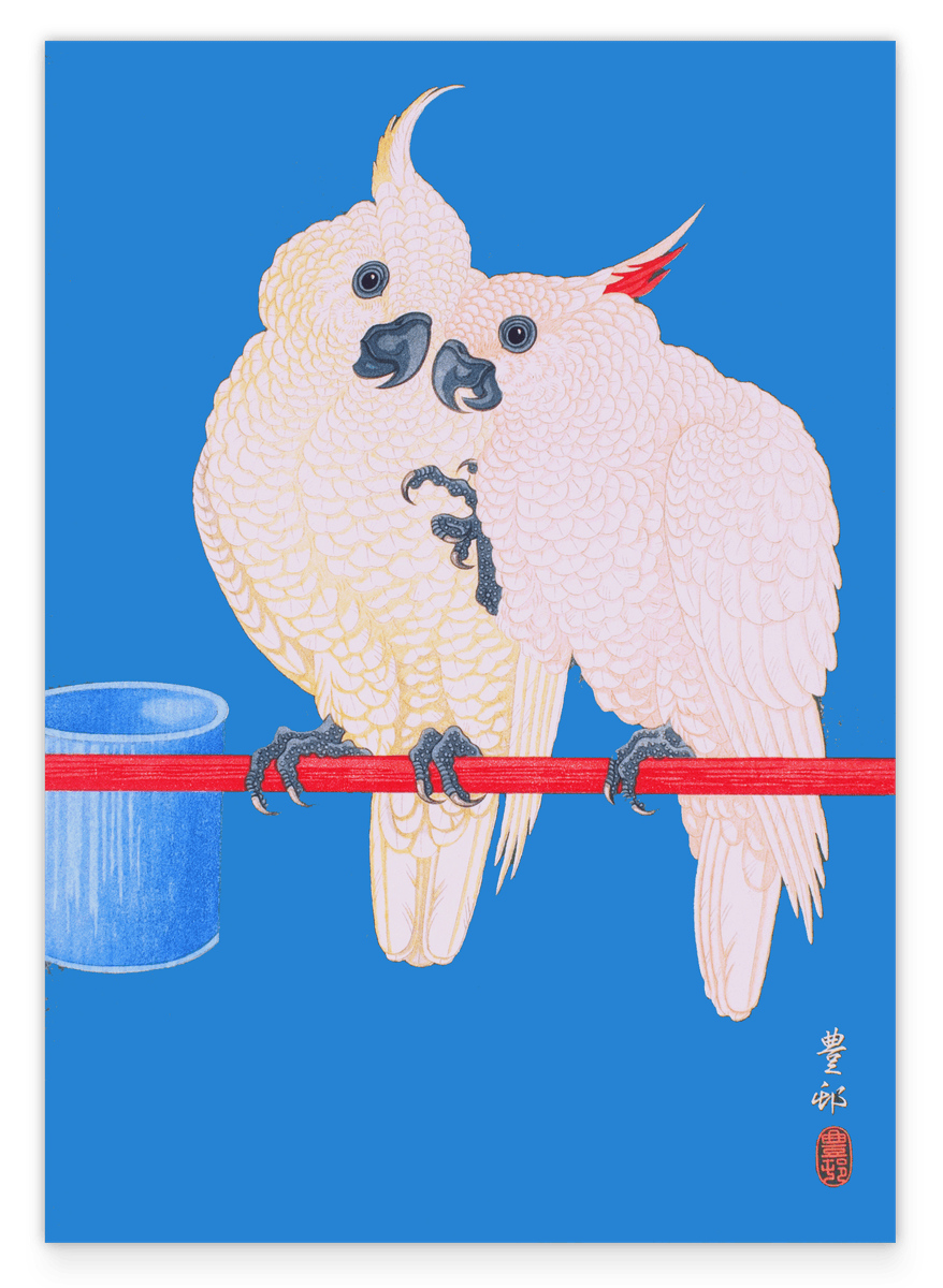 Ohara Koson - Zwei Kakadus